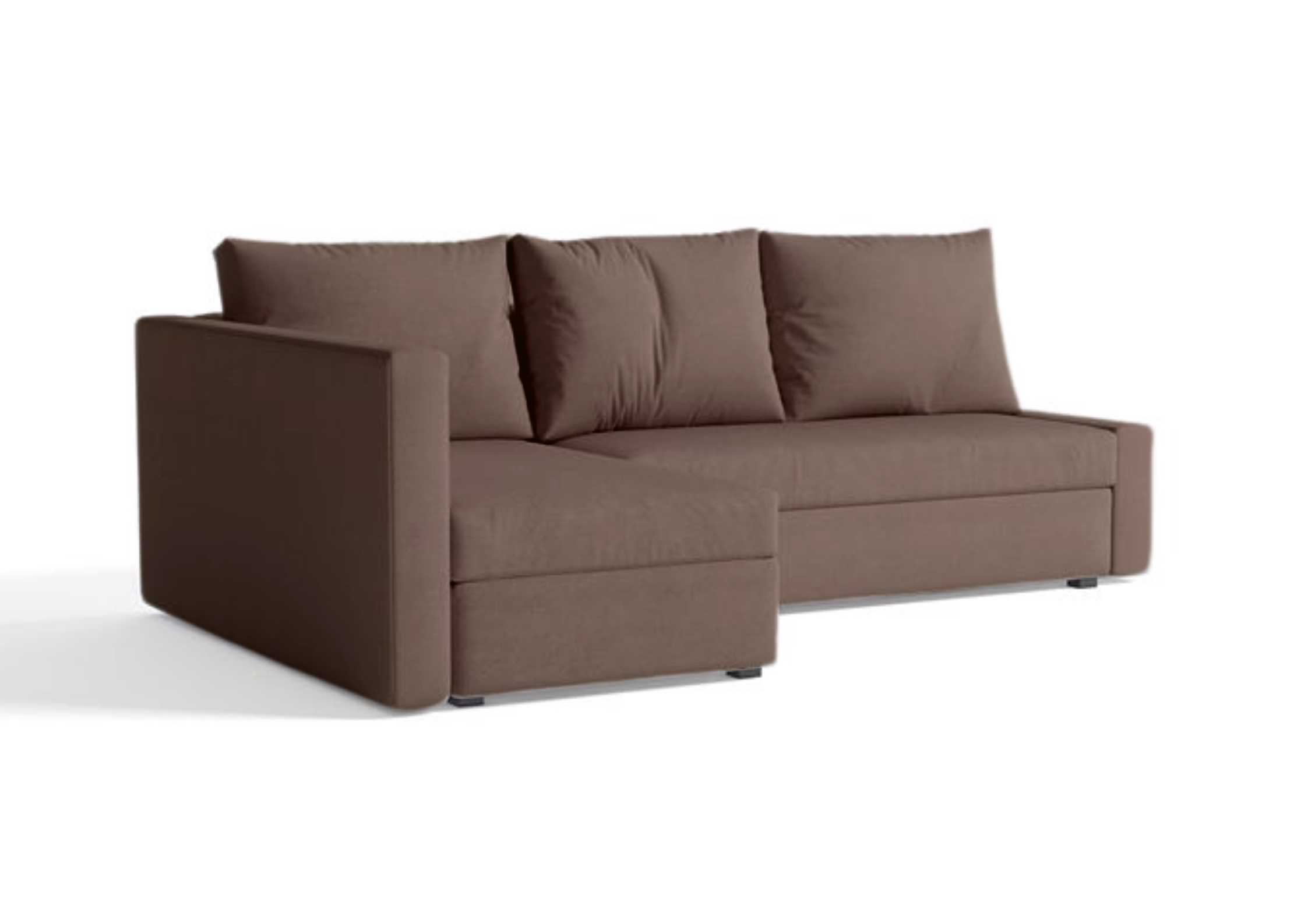 Brązowy narożnik rozkładany